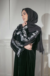 Black Velvet Abaya